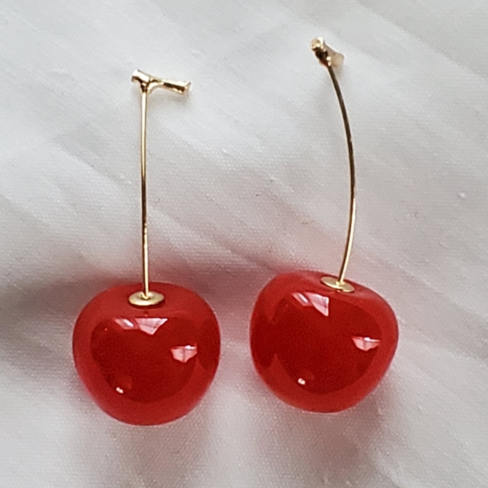 Red cherry Acrylic earrings